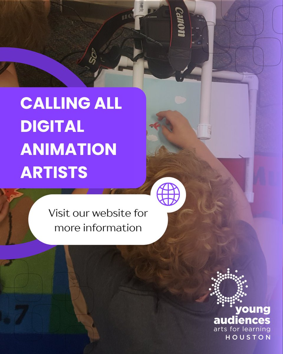yahouston's tweet image. 📣 Calling digital animation artists!
We’re looking for creatives skilled in animation, motion graphics, or digital storytelling to join our teaching artist roster.

Learn more and apply: yahouston.org/arts-professio…

#CallForArtists #digitalanimation