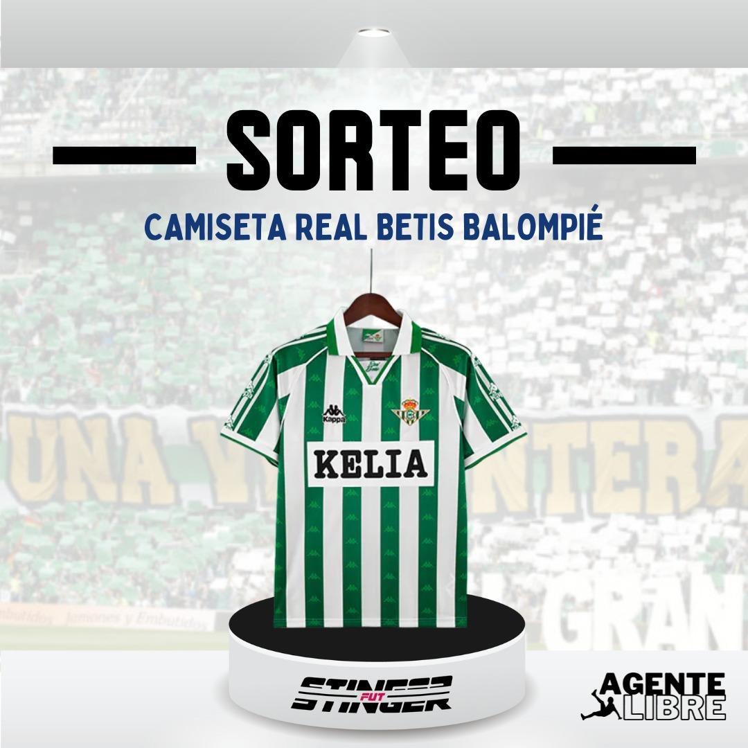 𝐒𝐎𝐑𝐓𝐄𝐎 𝐄𝐗𝐏𝐑𝐄𝐒𝐒 𝐂𝐀𝐌𝐈𝐒𝐄𝐓𝐀 𝐁𝐄𝐓𝐈𝐒 🎁

Si hoy el Betis vence al Olympique de Lyon con gol de Antony, sortearemos este camisetón entre todos los que:

- Sigan a @agentelibre_dig y <a href="/fut_stinger/">fut.stinger</a> ✅
- Den RT a este post 🔁 

¡SUERTE A TODOS!🍀
