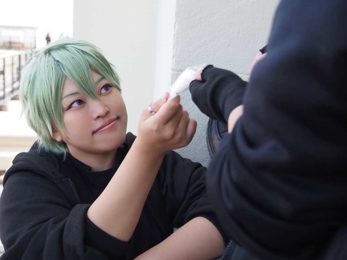 gurio15's tweet photo. <cosplay>

A3! / オーガスト

「エイプリルには内緒だよ」

📸 1枚目…@Ota39a
　　2枚目…@6yuuka_cos https://t.co/CiFkAFK8dB