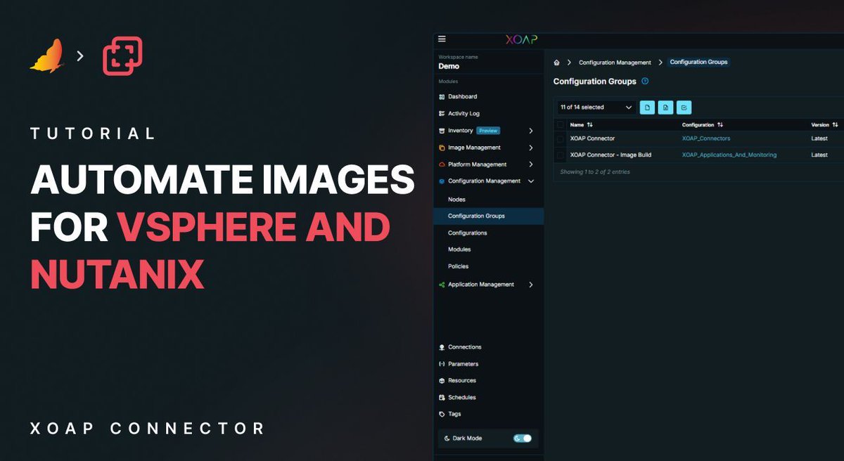 xoap_io's tweet image. With Connector, you can now run on-prem images on #vSphere or #Nutanix directly from your XOAP Workspace. Follow these steps to get started: xoap.io/docs/getting-s…