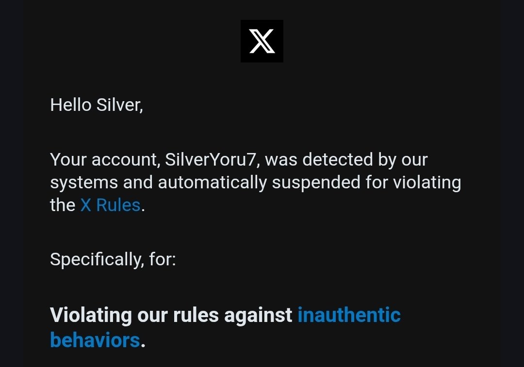 SilverAlt7's tweet image. Hello everyone, last night my main account was taken out 😭 I filed an appeal let's hope it goes somewhere. If you remember my old account and want to follow here, anything is appreciated