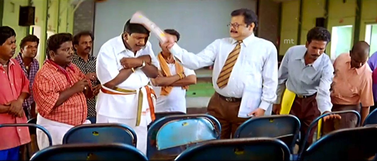 OGPrasanna's tweet photo. Bro bro rangaraj pandey poi soldran  😂😂😂

Next Slippershot from AK manager https://t.co/Z0udVmzlY2