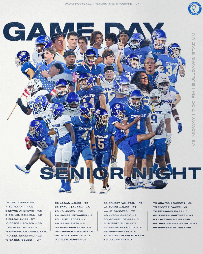 Senior Night in the Five Hills.