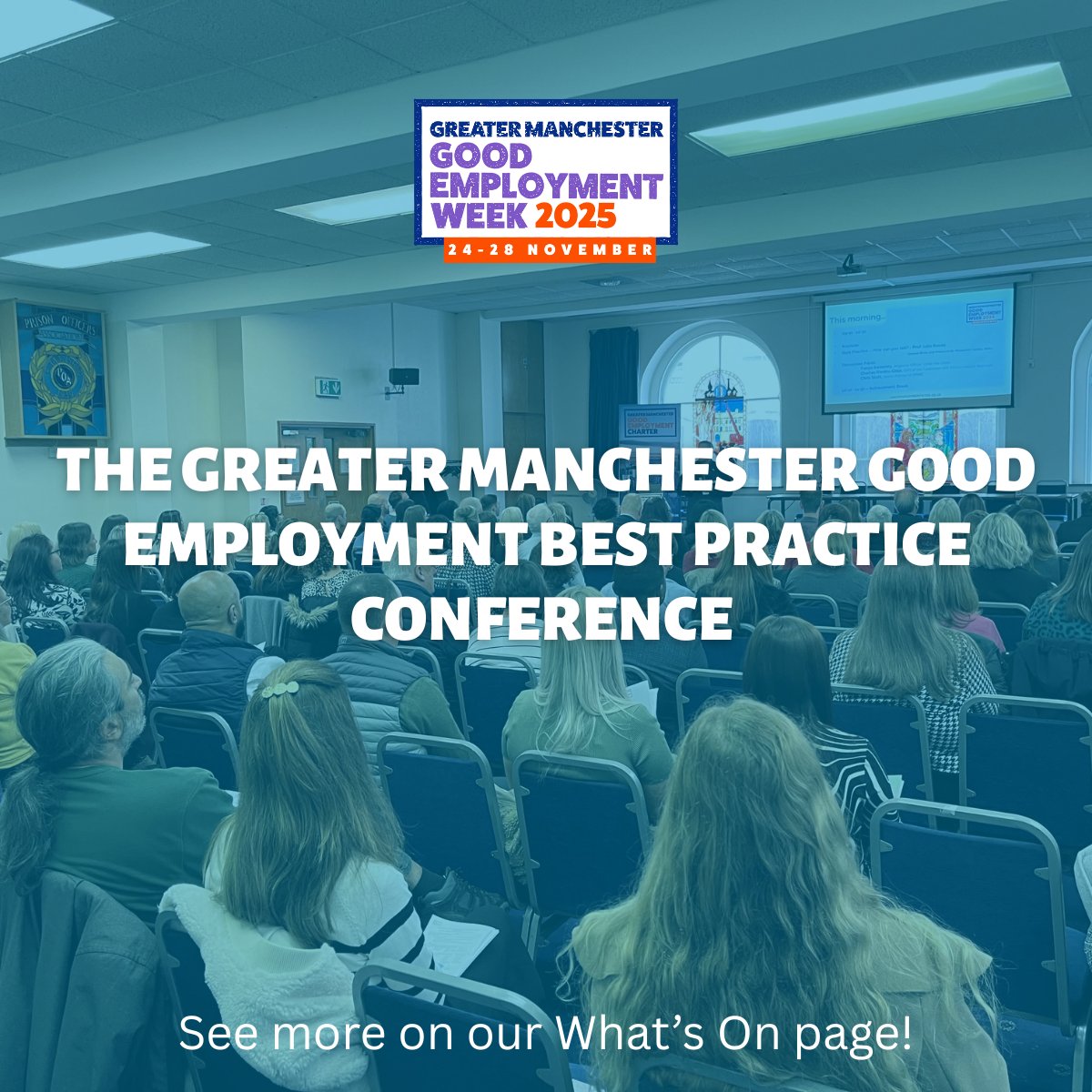 📣 Good Employment Week is almost here!

🙌 Join events across Greater Manchester celebrating better work for all — hosted by the Charter Unit, our Supporters, Members &amp; Partners.

🎉 Attending? Tag us &amp; use #GoodEmploymentWeek! 

See the events here: ow.ly/zRPQ50Xnh4y