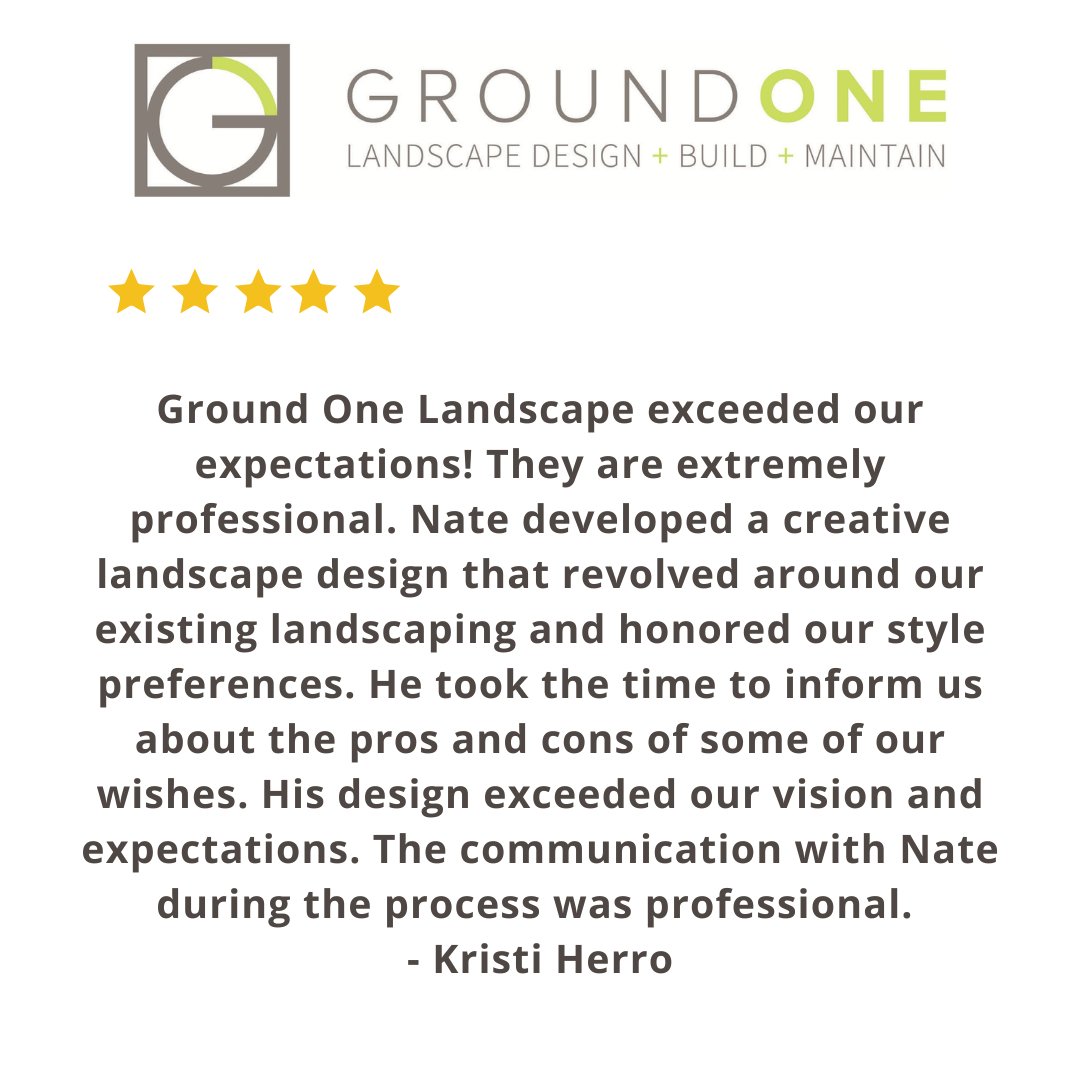 GroundOneMN's tweet image. Every project tells a story, and we're honored when our clients share theirs with us.
#GroundOne #CustomerReview #FallLandscaping #TwinCitiesLife