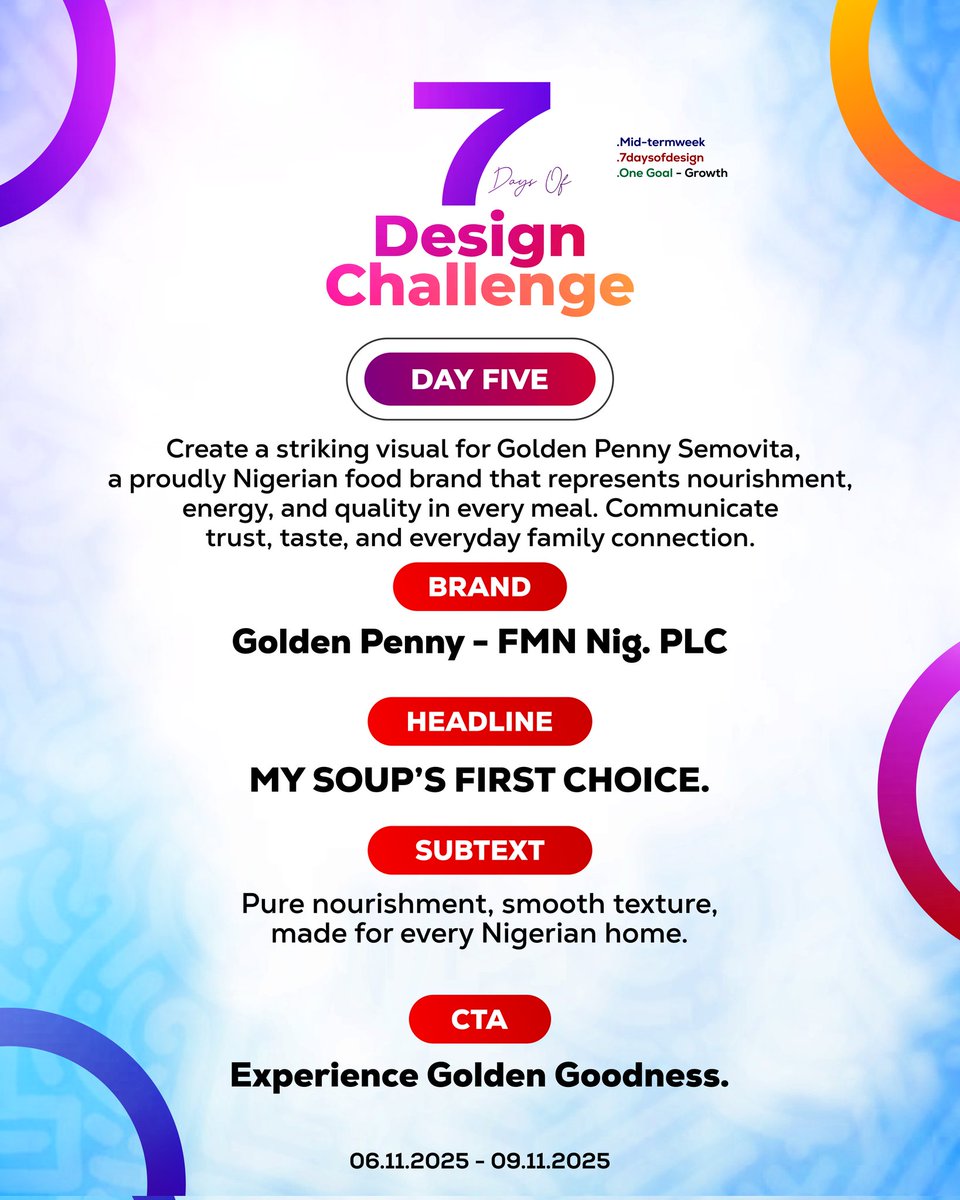 Cr8tiveDamilare's tweet image. Another day to make better designs ❣️
#7daysofdesign
#datyounggraphicsboy