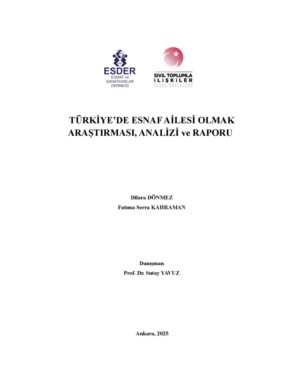 Esnaf ve Sanatkarlar Derneği tweet media