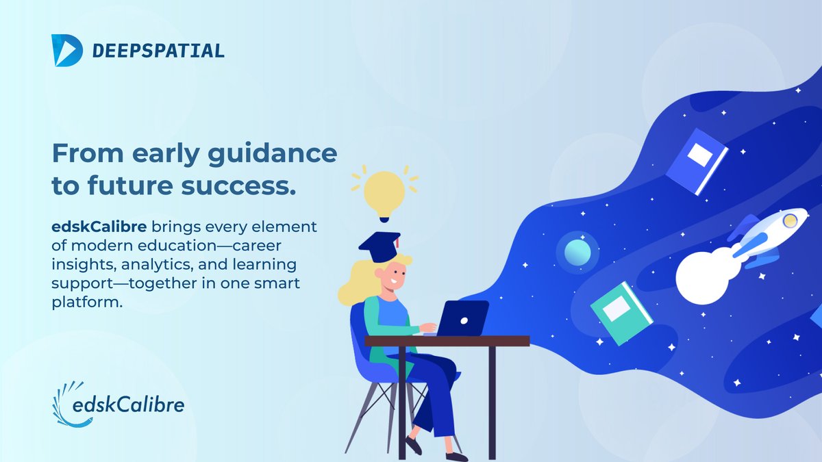 deepspatialai's tweet image. Choosing the right career path shouldn’t be guesswork. edskCalibre by Deepspatial uses analytics, career insights &amp;amp; personalized guidance to bridge education and employability — empowering data-driven futures.

#edskCalibre #Deepspatial #CareerGuidance $DSAI $DSAIF $DSAI.CN