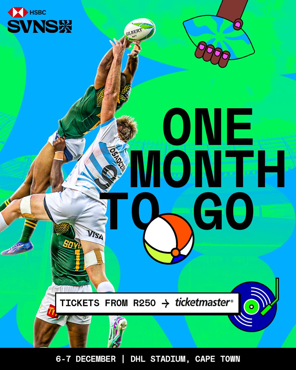 1️⃣ Only one month to go until the #HSBCSVNSCPT!

Get your tickets while you still can, because it’s #ComingInHot 🔥

bit.ly/4odhb03