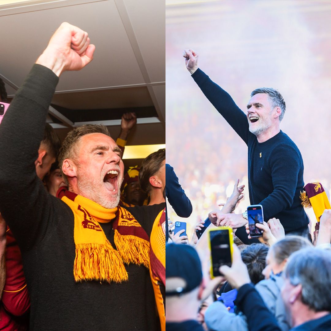 Two years of Graham Alexander. ❤️💛

1️⃣1️⃣1️⃣ games 🫡
5️⃣6️⃣ wins 💪
1️⃣ automatic promotion 🙌

#BCAFC