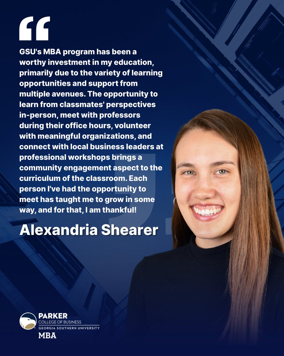 Our student testimonial today comes from the wonderful Alexandria Shearer!

Alex, we are so thankful for YOU! Thank you for sharing your experience!🦅🎓