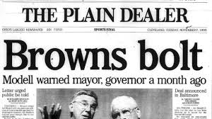 wjosephcampbell's tweet image. Thirty years on: Modell’s disgrace

#OTD in 1995, the owner of the Cleveland @Browns, Art #Modell, announced plans to move the storied professional football franchise to Baltimore, provoking outrage and lingering anger in Northeast Ohio. 
➡️The Browns returned to the @NFL as an…