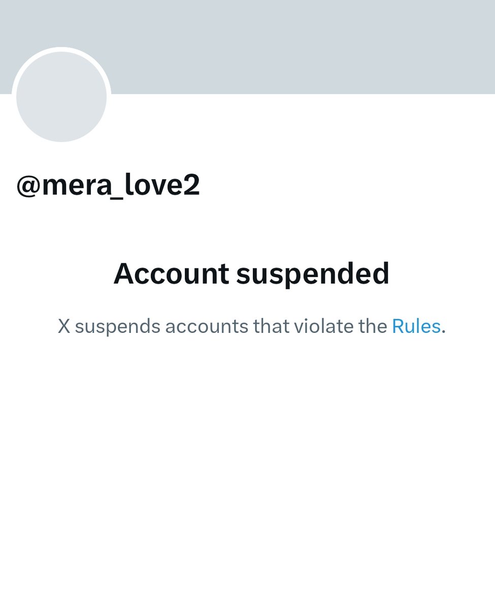 We suspended <a href="/mera_love2/">😘Unconditional😘</a>’s account
        Moye moye🤣😂😀😀