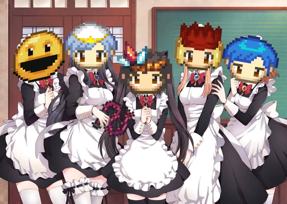 My friends from <a href="/Mob_Guild/">Mob Guild</a> &amp; I are ready for tonight's Maid's Lash Bash in <a href="/playdegenarena/">Duel Arena</a> 👸

You can still register for this tournament, all you need is Maid's Clothing!