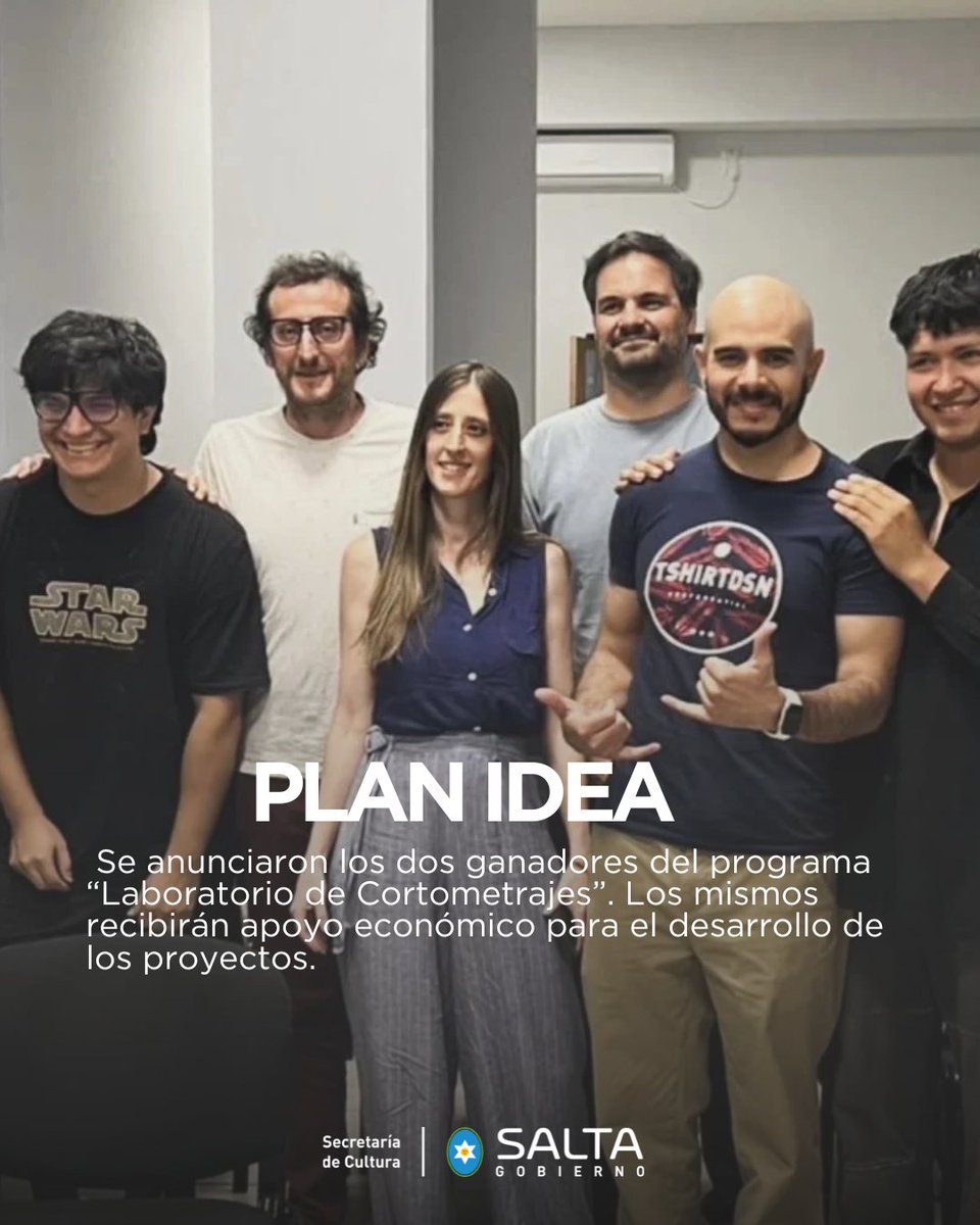Plan IDEA: Ya se conocen los proyectos ganadores de Lab Cortos
🔗culturasalta.gov.ar/plan-idea-ya-s…