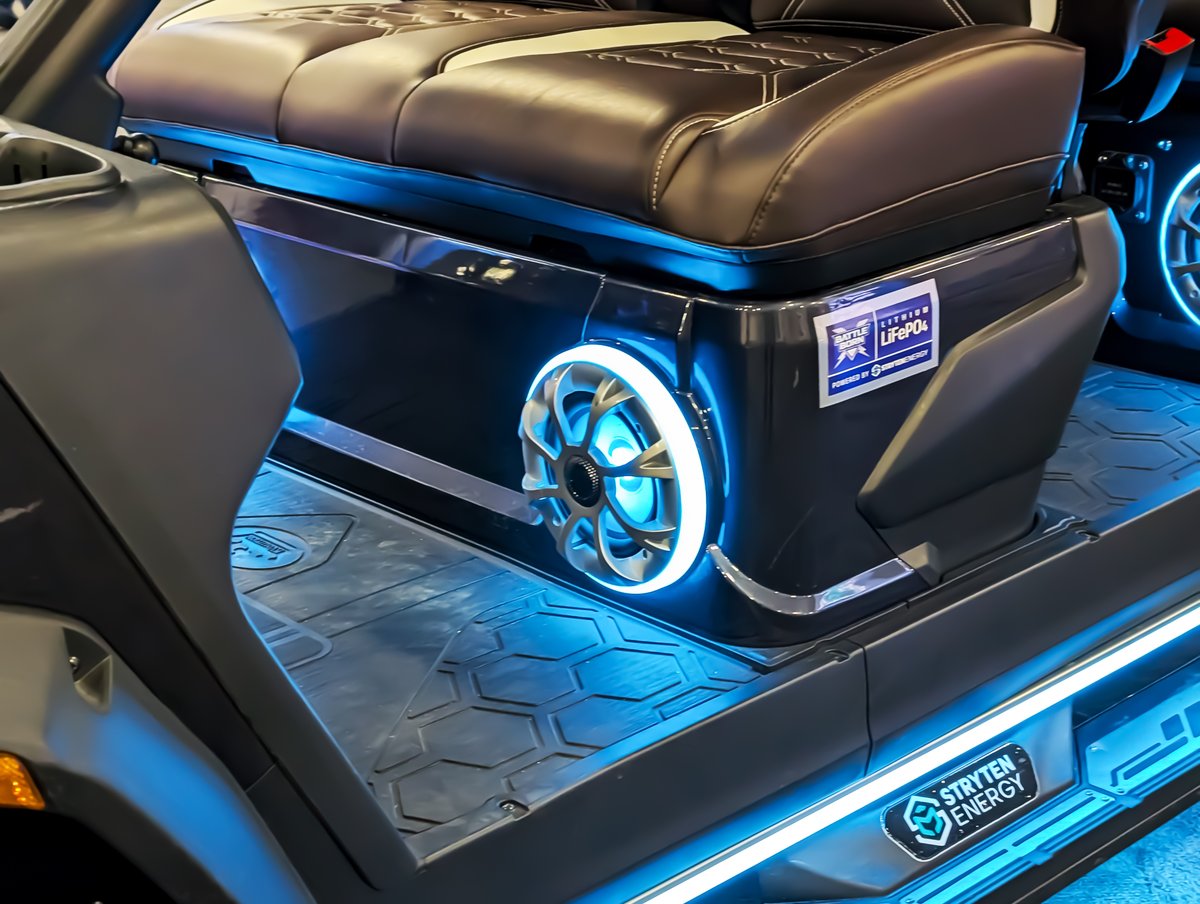 DragonflyDFLI's tweet photo. Dragonfly Energy continues its collaboration with @StrytenEnergy , which showcased new Battle Born® lithium golf cart batteries (48V 105Ah &amp; 48V 30Ah) for the first time at AAPEX 2025. These are the first products teased under the licensing partnership announced last year. $DFLI https://t.co/awPFudfJWn