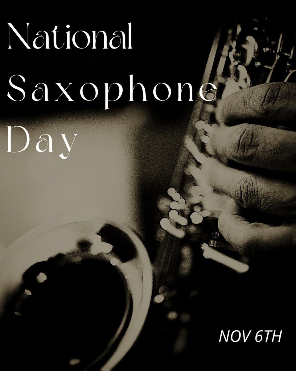 ReMaxAdam's tweet photo. 🎷🎶 Let's Jazz it Up on National Saxophone Day! 🎉🎵

Join us on November 6th to celebrate the genius of Adolphe Sax and the melodious vibes of the saxophone. 🌟 

From jazz to classical, it's a day to honor this versatile instrument that enriches music across https://t.co/NdHGsYVj6S