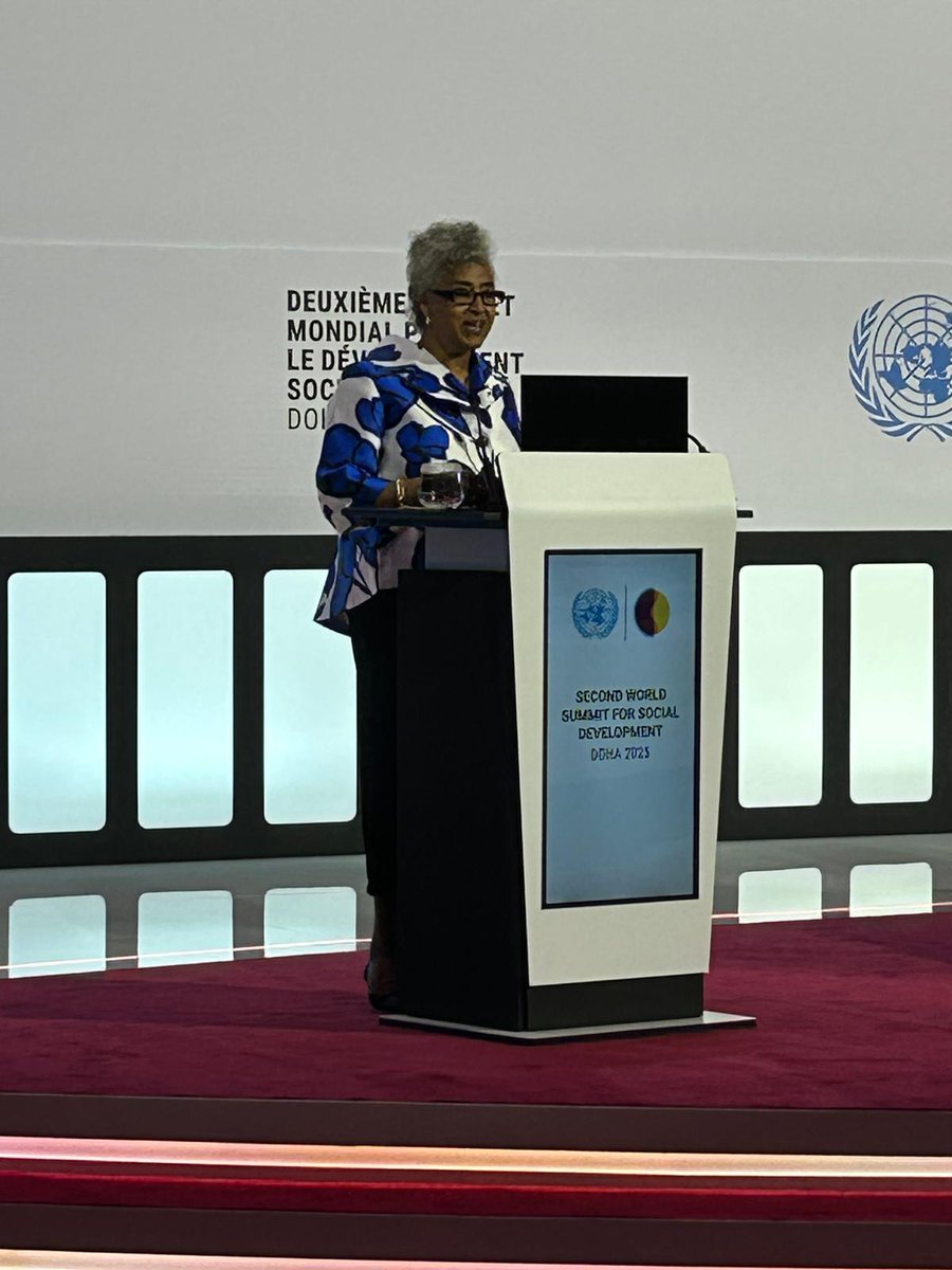 hawelti's tweet photo. Remarks by Ambassador Sophia Tesfamariam , Head of #Eritea's Delegation, at 2nd World Summit for Social Development, Doha; 6 November 2025
*"...For Eritrea, social development is not a matter of external policy prescription or a target to be met through dependency. It is an inalienable sovereign right, a paramount national responsibility, and the very fundamental object of our arduously-won independence. Our developmental philosophy is firmly anchored in the twin, indissoluble pillars of Self-Reliance and Social Justice. Self-reliance, to the Eritrean spirit, signifies the emancipation of the mind from any culture of subservience or dependency. Social Justice, for its part, is the ultimate telos of this self-reliant path. It is the rejection of a model that concentrates wealth in urban centres while neglecting the periphery. Eritrea’s commitment to these cardinal principles is reflected in the tangible progress achieved across different social sectors, often with limited resources and in the face of sustained external hostility".
*"...As we convene in Doha, we must look forward. The international community bears the ethical duty to address the structural injustices that persistently hinders equitable development. It must immediately cease the application of coercive measures, promote genuine partnerships, and reform global governance institutions to reflect the realities and voices of all nations, not merely the powerful few. The State of Eritrea stands resolute and determined to build a future where every citizen lives a life characterized by dignity, health, and opportunity".
https://t.co/fT0TdKXS8v