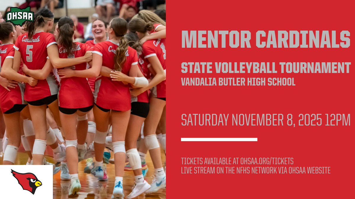 Hope to see Cardinal Nation at Butler HS for the state volleyball tournament! Let's go Cards! #onceacard #thestandard
