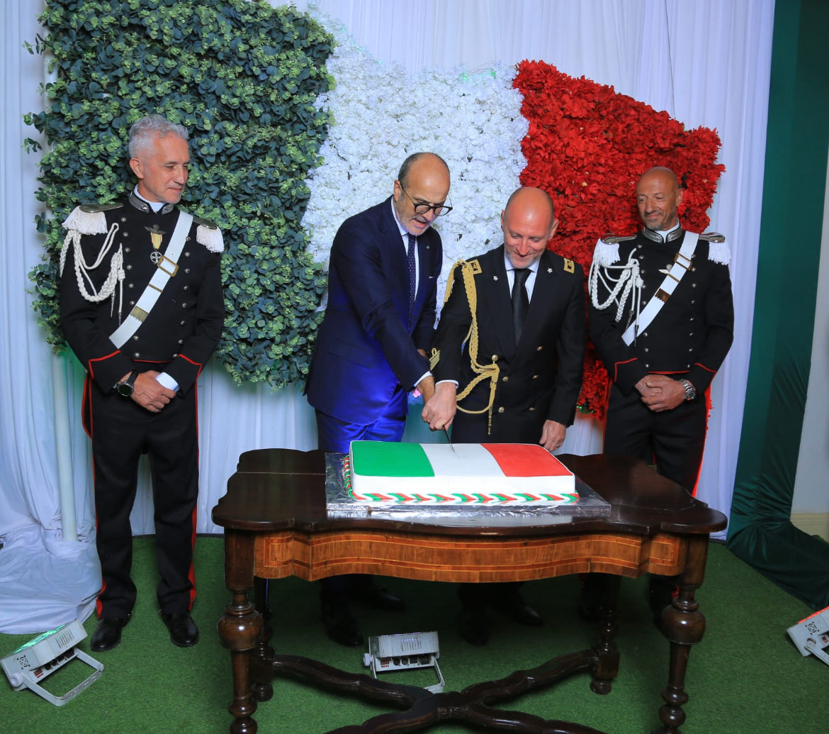 Honoured to have my first reception at Villa Italia by hosting, w/ the Defence Attaché, the diplomatic and defence community, and the collettività italiana, at the occasion of the Armed Forces &amp; National Unity Day to celebrate 🇮🇹’s commitment to peace &amp; international cooperation.