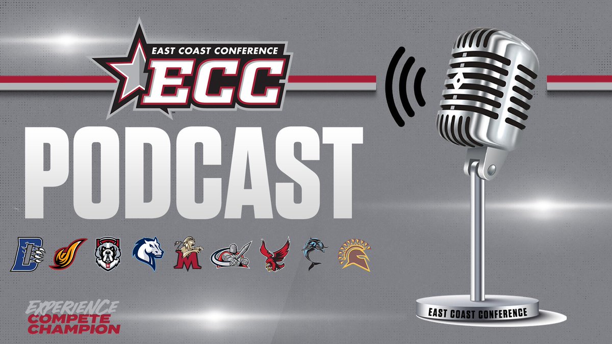 ECCSports's tweet photo. 𝐄𝐀𝐒𝐓 𝐂𝐎𝐀𝐒𝐓 𝐂𝐎𝐍𝐅𝐄𝐑𝐄𝐍𝐂𝐄 𝐏𝐎𝐃𝐂𝐀𝐒𝐓
𝐒𝐄𝐀𝐒𝐎𝐍 𝟏, 𝐄𝐏𝐈𝐒𝐎𝐃𝐄 𝟗 🎙️

Guests this week include @RobertsRedhawks XC HC Andrew Dorr &amp; the SID trio of @UDCAthletics Marlena Wright &amp; @dyouvillesaints Emma Bernet &amp; Andy Rogacki! 

🎧 - https://t.co/RmSso5SmMi https://t.co/Y5kIOpxrxa
