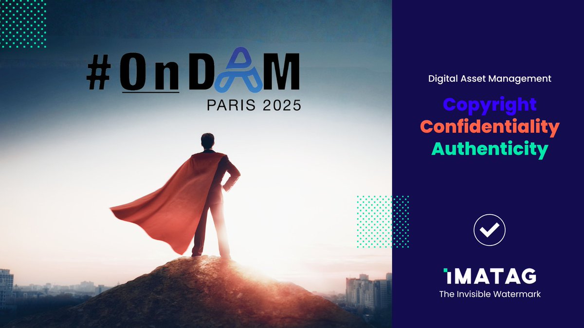 Imatag gives your DAM superpowers 🦸‍♂️

Invisible watermarking integrates effortlessly into your Digital Asset Management system, giving your visuals built-in protection.
💡 At #OnDAM Paris 2025, discover our latest innovation: PDF watermarking.

📅 Join us on Nov 18–19.