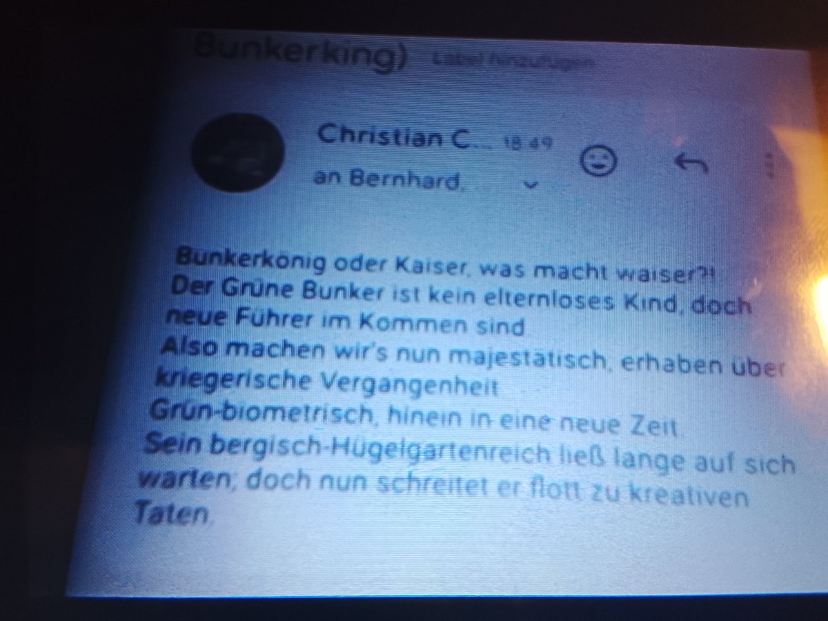 hydroconrad's tweet photo. Mein Urheberrecht: #Bunkerkönig! https://t.co/8bWBb4NARK