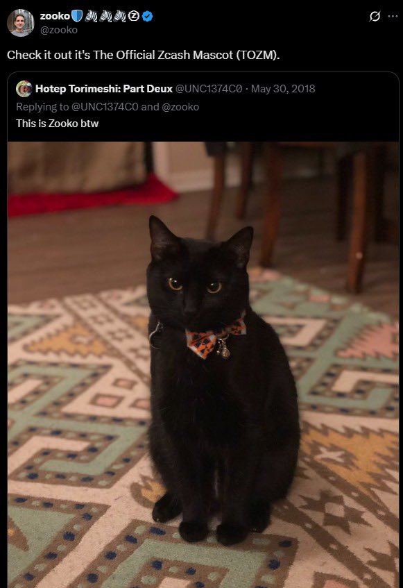 2_alyonitabtc11's tweet photo. $ZCASH Owner @zooko said $ZOOKO is official mascot of ZCASH.

real narrative. the first and official $ZCASH Mascot

@zooko what you think about ZOOKO ?

36tVS4WzSmu1KE4Hr5EaAoaEPFDLoqHnA7XXAt3epump https://t.co/CWdZhxLuLH