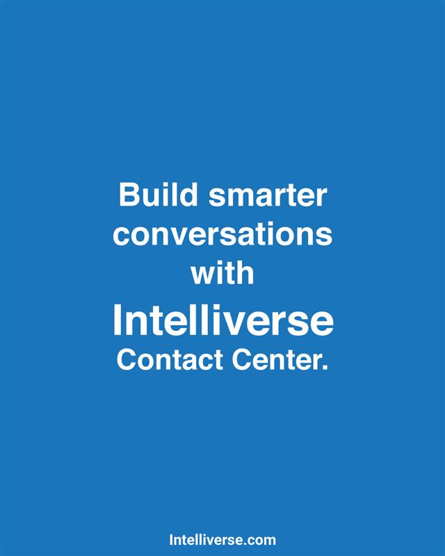 Intelliverse's tweet image. Every call is a chance to connect, not just resolve.
Build smarter conversations and lasting customer relationships with #𝗜𝗻𝘁𝗲𝗹𝗹𝗶𝘃𝗲𝗿𝘀𝗲 #𝗖𝗼𝗻𝘁𝗮𝗰𝘁𝗖𝗲𝗻𝘁𝗲𝗿.

👉 Learn more: intelliverse.com

#CustomerExperience #CX #CustomerEngagement