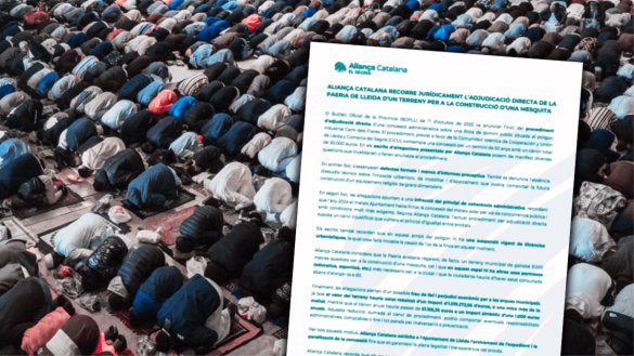 PladurgellAC's tweet photo. 🚫 Digues NO a les macromesquites a Catalunya!

Aliança Catalana ja està prenent mesures reals per aturar l’adjudicació i construcció d’aquests espais que NO responen al model de país que volem.

Defensarem Catalunya, el nostre territori i la nostra identitat 💙

#SalvemCatalunya https://t.co/vZK6UBiCbY
