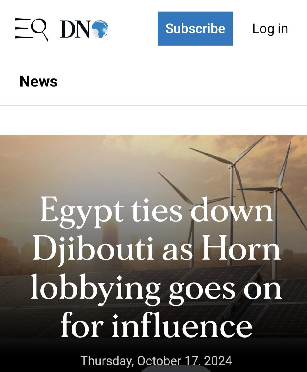 #Egypt influence in Djbouti from investment in energy, ports infrature and financial institutions  is tantamount to growing choke hold of #Ethiopia .  #Djbouti handles 90% of Ethiopia trade and wants to  remain neutral but while Ethiopia eyes #Assab Egypt eyes firmly on Djibouti.