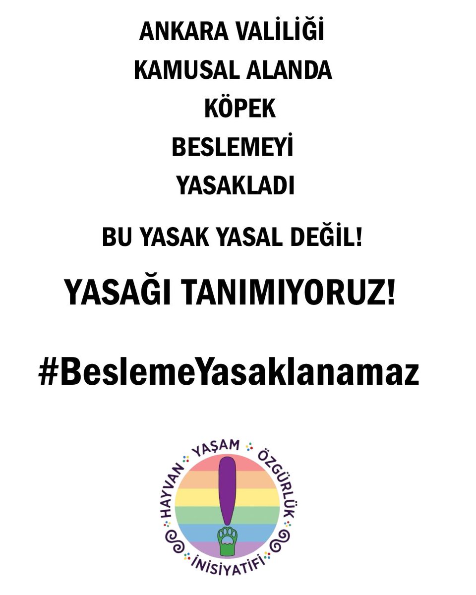 Bu yasağı tanımıyoruz! #BeslemeYasaklanamaz