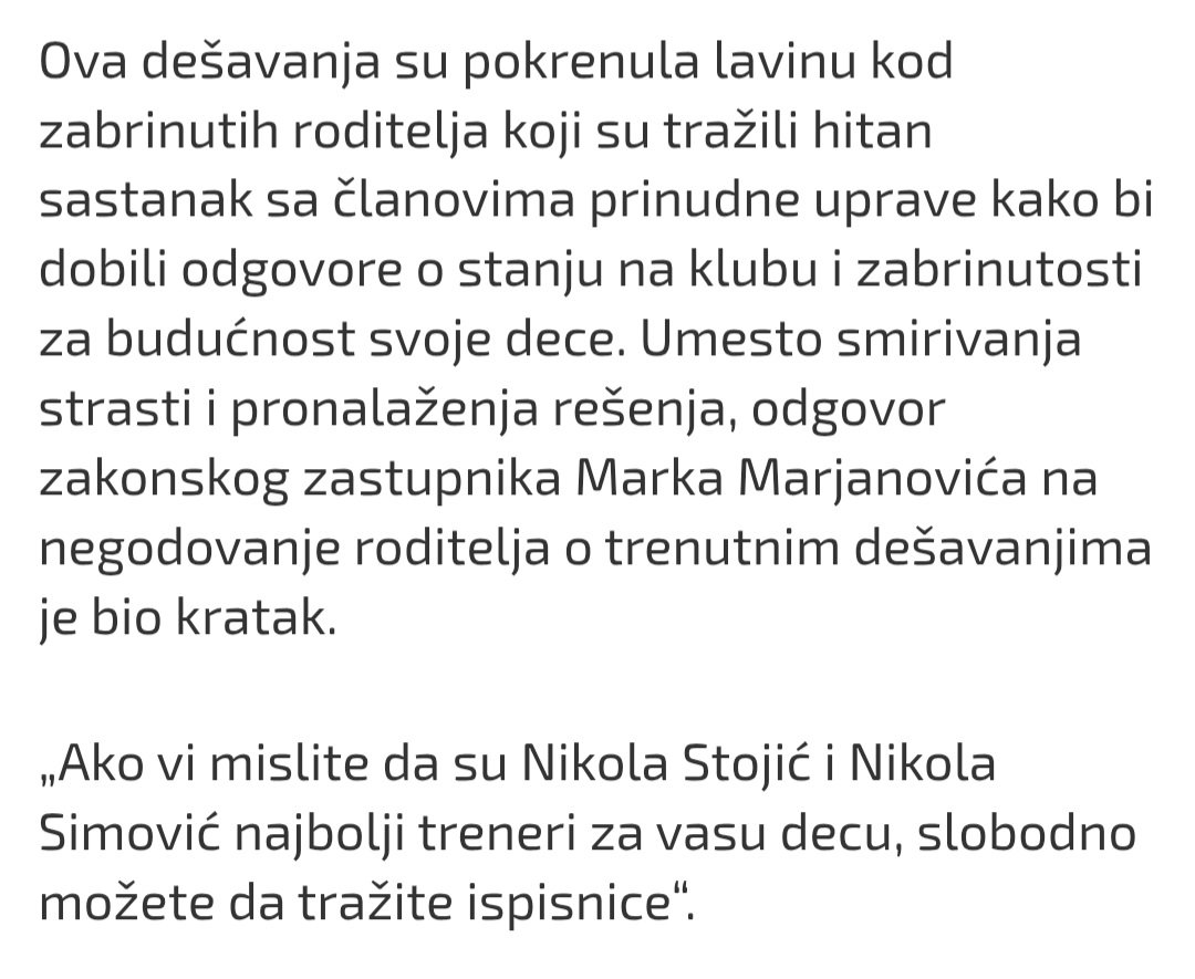 Detelinarac90's tweet image. Da li je istina da je skoro ceo juniorski pogon napustio VK Partizan?

Molim Vas za odgovor jer ako je ovo tačno onda nešto ne štima sa novom upravom, ukoliko nije tačno onda imate još jedan prilog da se doda u prijavu...

#partizan #veslackiklubpartizan #jsdp #grobari