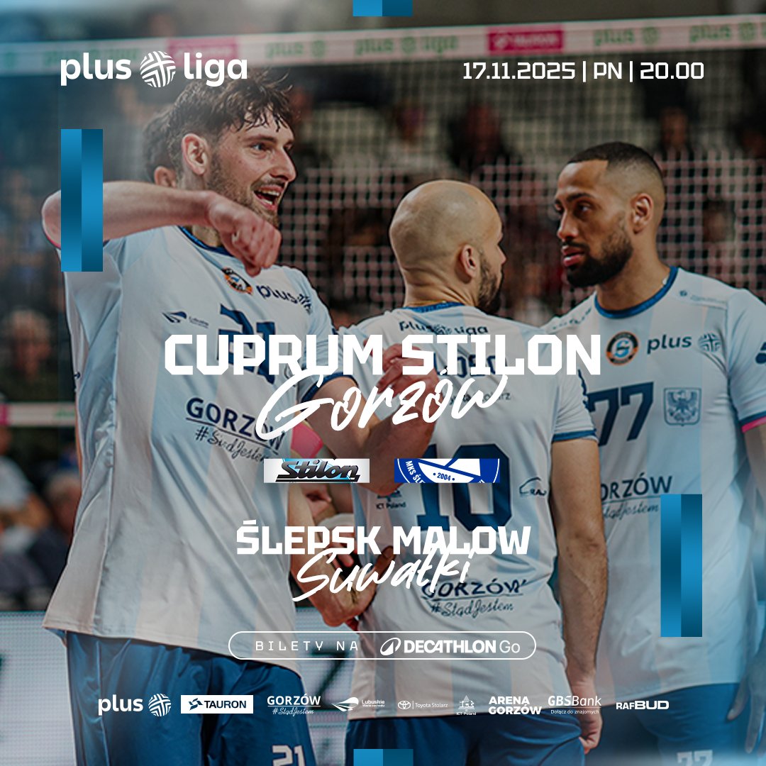 Już są! Bilety na #GORSUW są dostępne w sprzedaży na stronie Decathlon Polska 🏐

Ceny biletów:
Bilet ulgowy: 35 zł
Bilet normalny: 50 zł

go.decathlon.pl/l/mecze-cuprum…