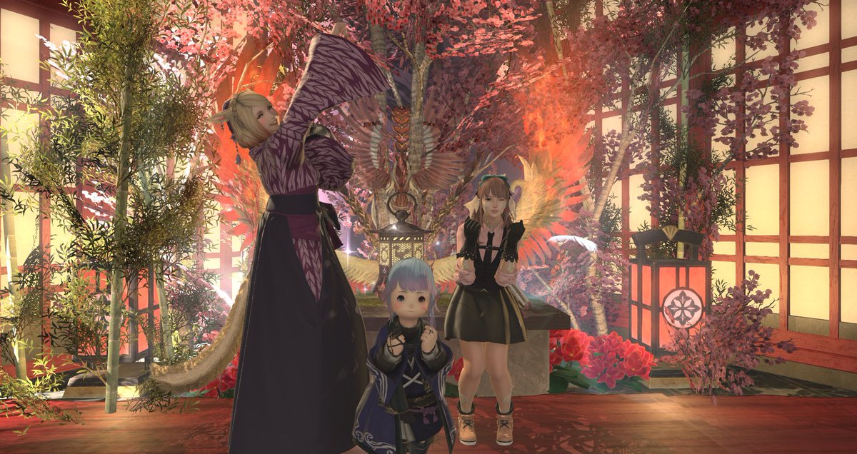 minami3iya's tweet image. お友達と、竜胆さんに遊びにいきました～🌸
もかちゃんと、楽しいひと時をすごしたよ✨

みや、今度来るときはもっと楽しくなっちゃうような,
お話しをしに行きたいと思う *꒰๑•ω•๑꒱* 
これからも頑張ってねっ❣ありがとございました♥

#RD_FF14 #FF14対話店