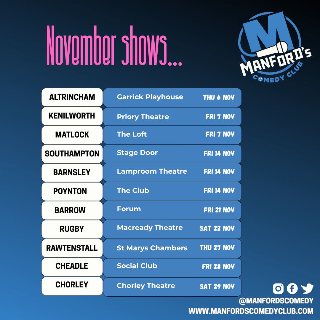 Manford's Comedy Club tweet media