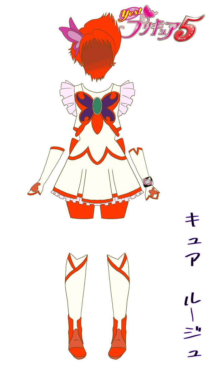_DIIK_'s tweet image. プリキュアチャレンジ　13
Yes!プリキュア5 ／キュアルージュ

ロゴはコピペ。

#プリキュア 
#キュアルージュ
#プリキュア5 
#イラスト 
#デジタルイラスト