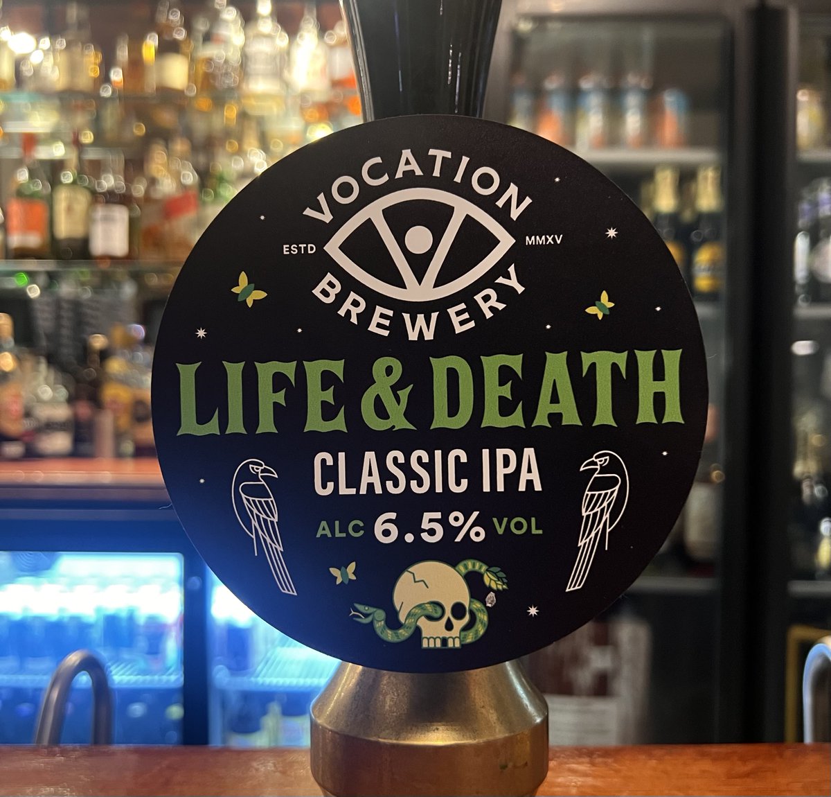 Now on cask! 
Vocation life and death 
6.5% IPA