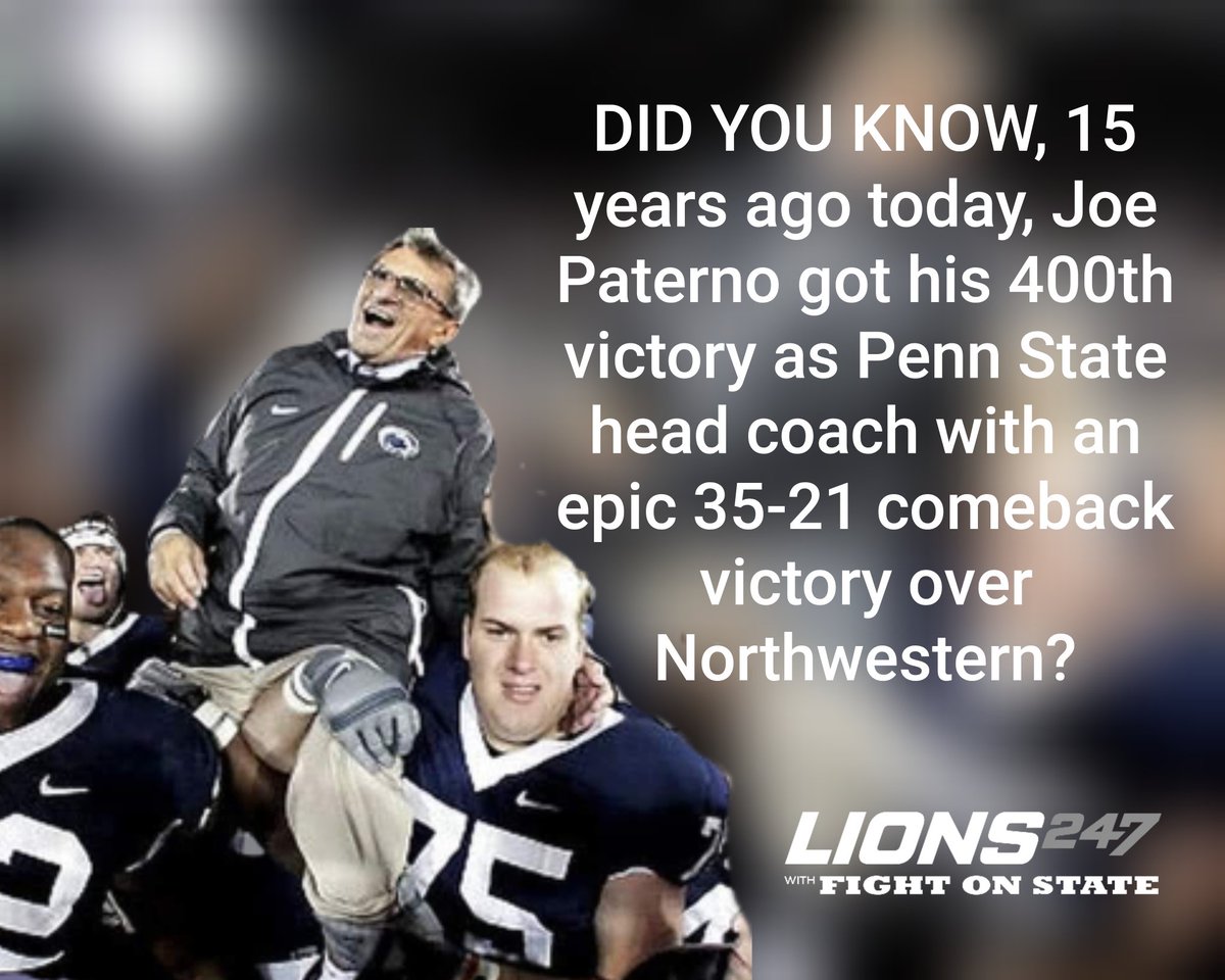 Do you remember Joe's 400th win? #WeAre #PennState #JVP400
