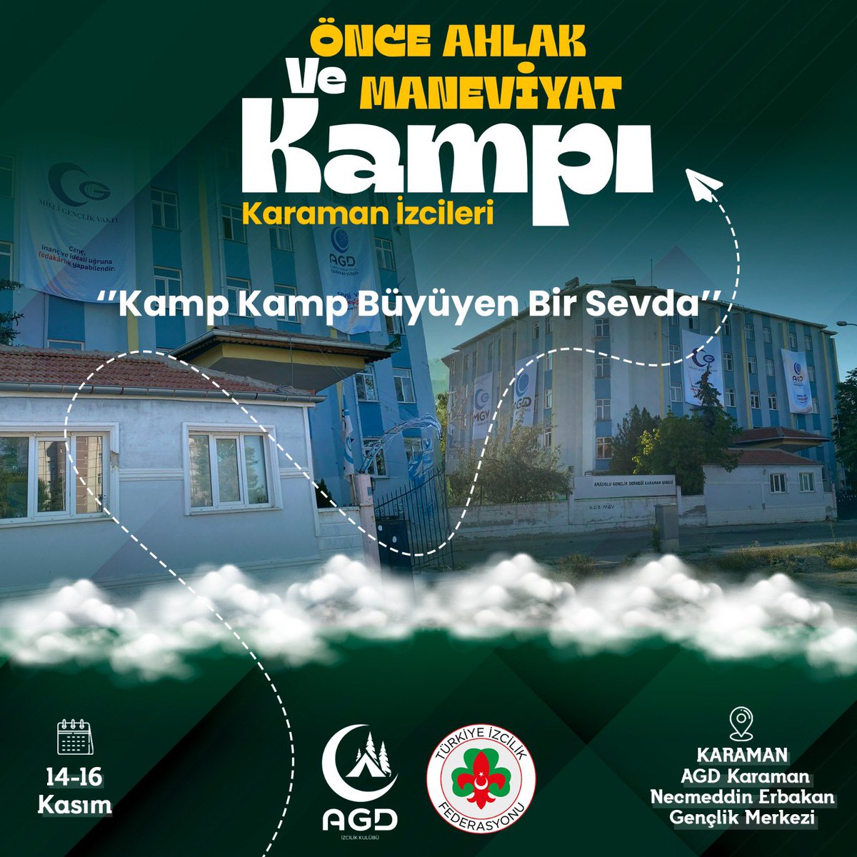agdsporkomisyon's tweet image. İzcilerimizle “Önce Ahlak ve Maneviyat Kampları”mızda buluşuyoruz!
🔥 🏕️ 

📍 Karaman (10-12 Kasım Karaman)
📍Mersin (14-16 Kasım Mersin)
📍Konya (14-16 Kasım Antalya)

#AGDSpor
#İzcilik