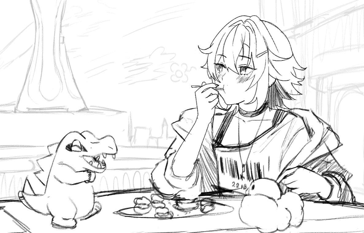Kailexper's tweet photo. LOOK AT MY WIDE EYED SON SMILING.... not a thought inbetween those eyes...

Art by @/hugosdear!!! Please say thank you to him!! <3
#LexPerART #PokemonZA https://t.co/mW8uBFBDqa