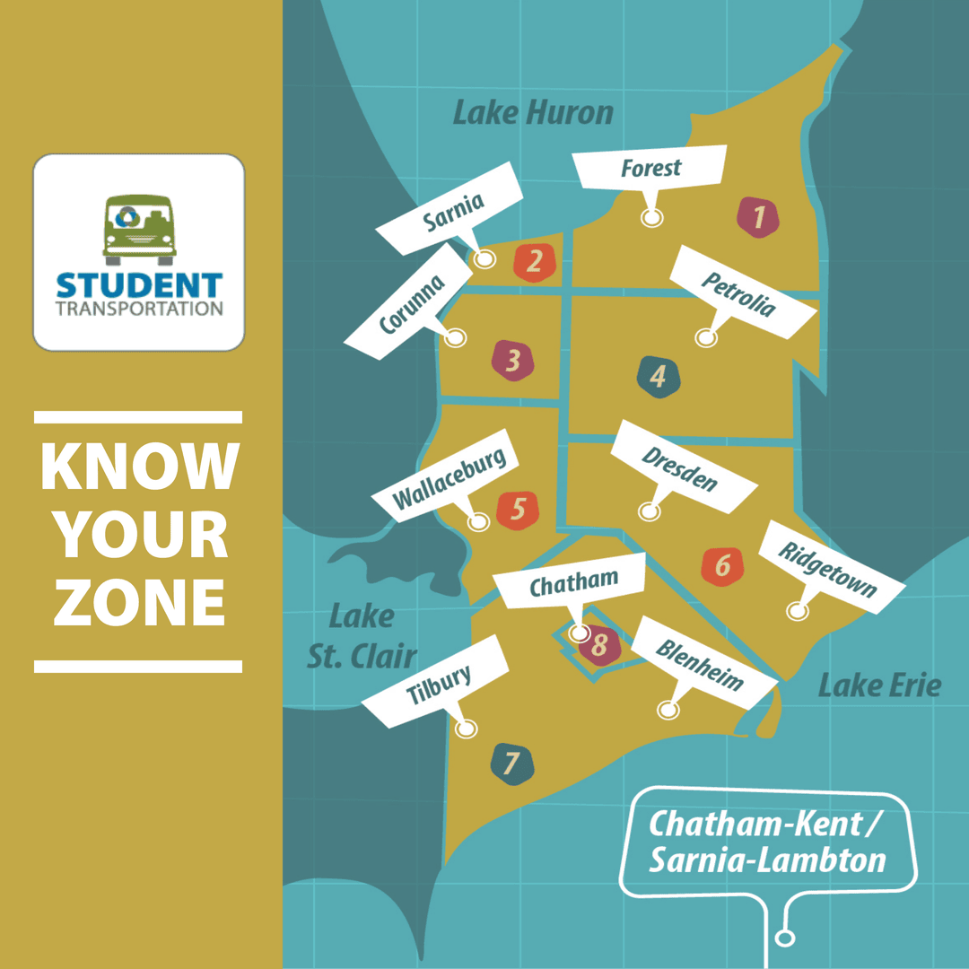 It is important to know what zone you reside in, what zone your school is in, and what zone your bus may travel through. You can find your applicable zone(s) on the parent portal. 

For more information on weather zones, please visit our website: cklass.ca/services/stude…