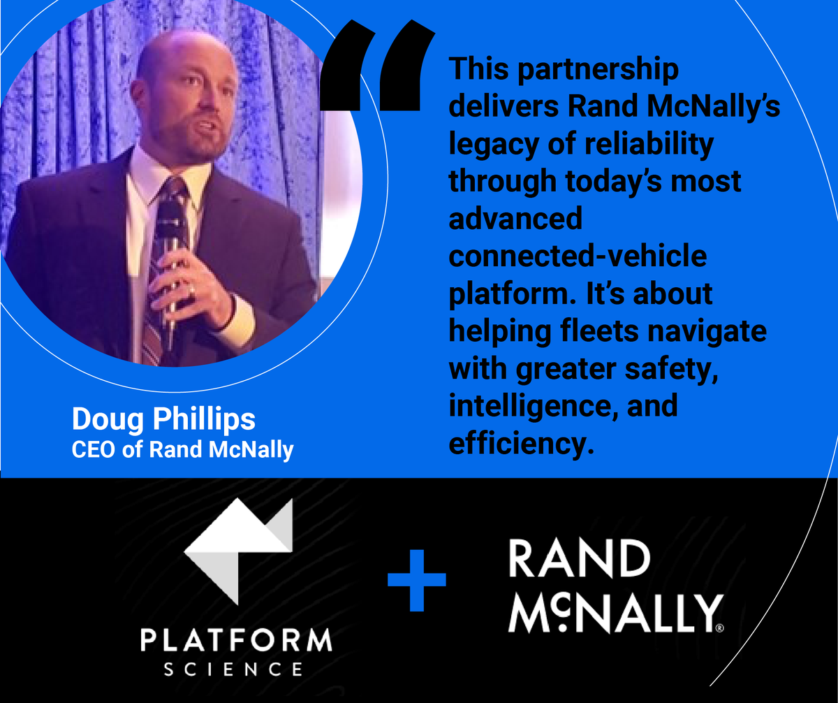 randmcnally's tweet image. “This partnership delivers Rand McNally’s legacy of reliability through today’s most advanced connected-vehicle platform.” — Doug Phillips, CEO

Learn more → hubs.li/Q03Qg_XV0

#RandMcNally #PlatformScience #FleetTechnology #ConnectedFleet
