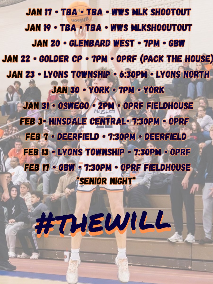Our schedule for the 2025-2026 basketball season! 😬😬