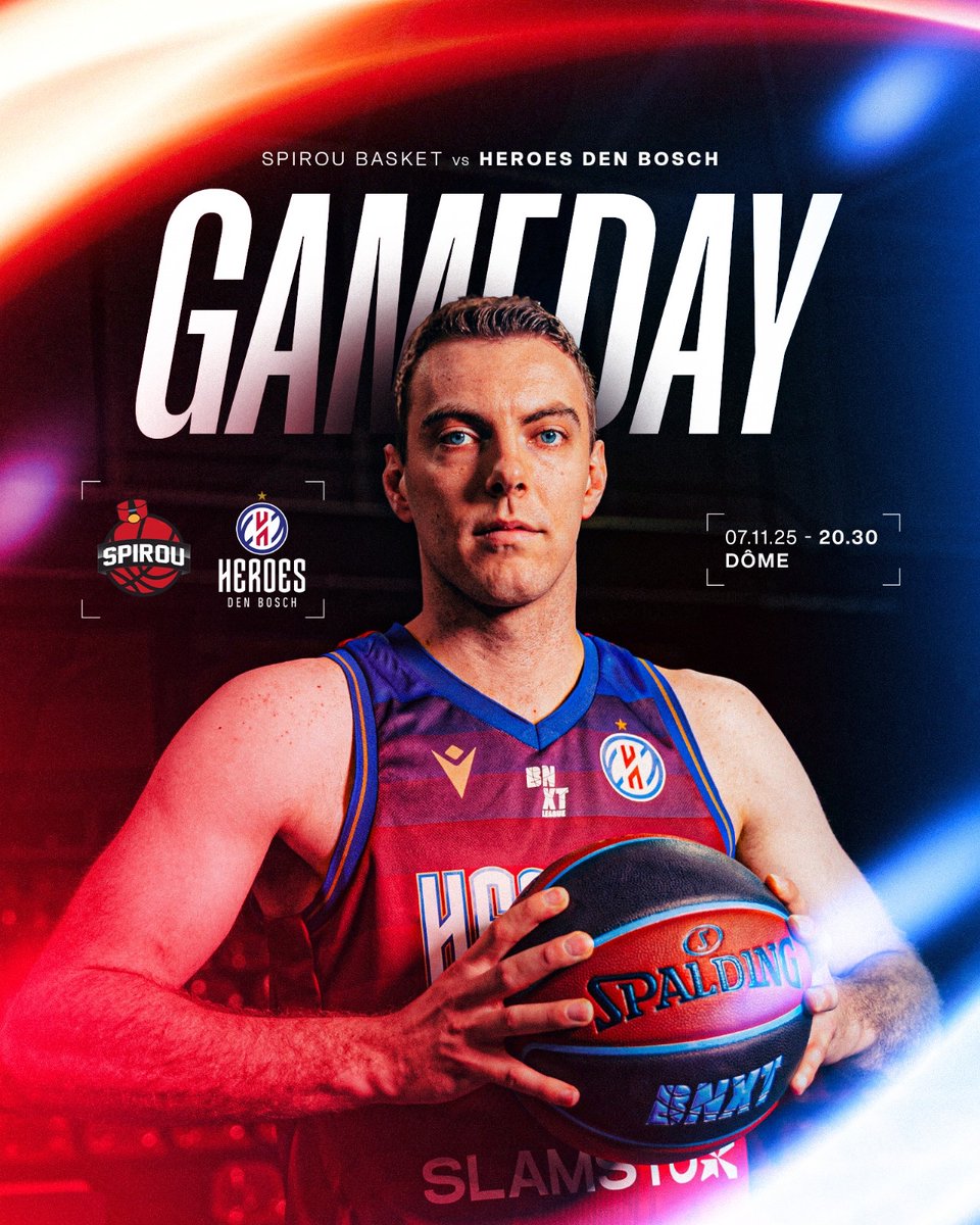🏀🦸‍♂️ | 𝐆𝐀𝐌𝐄𝐃𝐀𝐘 - Spirou Charleroi vs. Heroes Den Bosch

📍 DÔME, Charleroi
⌚ 20:30
🍿 BNXT.TV

#heroesdenbosch #BNXTLeague #CHAvsDBO