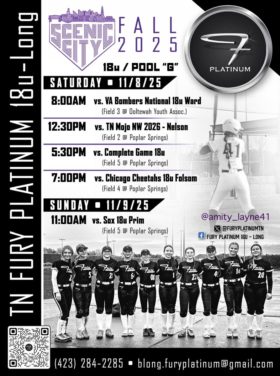 So exited for this weekend with <a href="/FuryPlatinumTN/">FURY PLATINUM - LONG</a> in SCENIC CITY!!!🙌🏼
Schedule drop⬇️⬇️⬇️