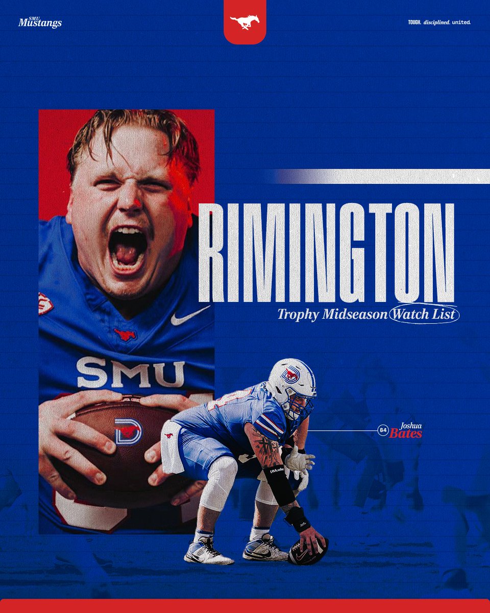 It all starts up front.

Josh Bates has been added to the <a href="/rimingtontrophy/">Rimington Trophy</a> midseason watch list 🏆