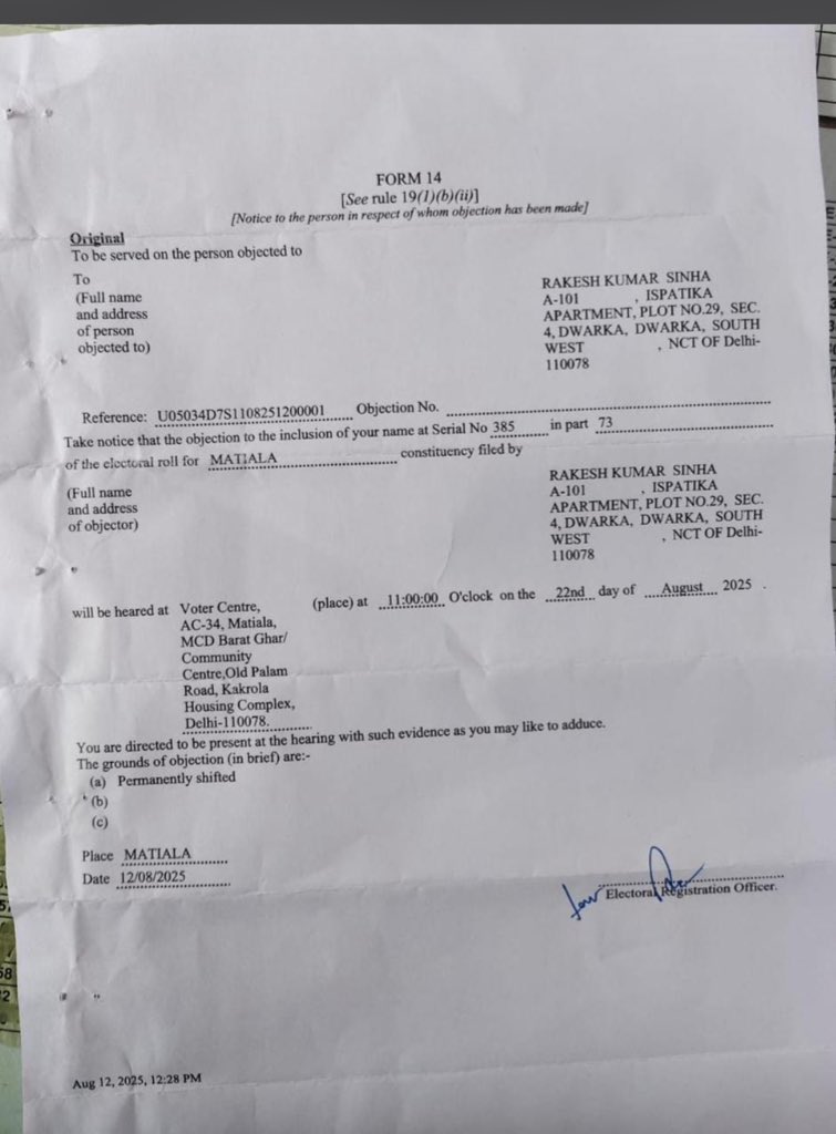 AbbeySunil's tweet photo. As per the @ECISVEEP any citizen may change their address in the electoral roll using Form 6 (new enrolment) or Form 8 (address correction/shifting). This provision exists under the Representation of the People Act, 1950.

Please stop spreading misinformation. https://t.co/JoswOPzNU9
