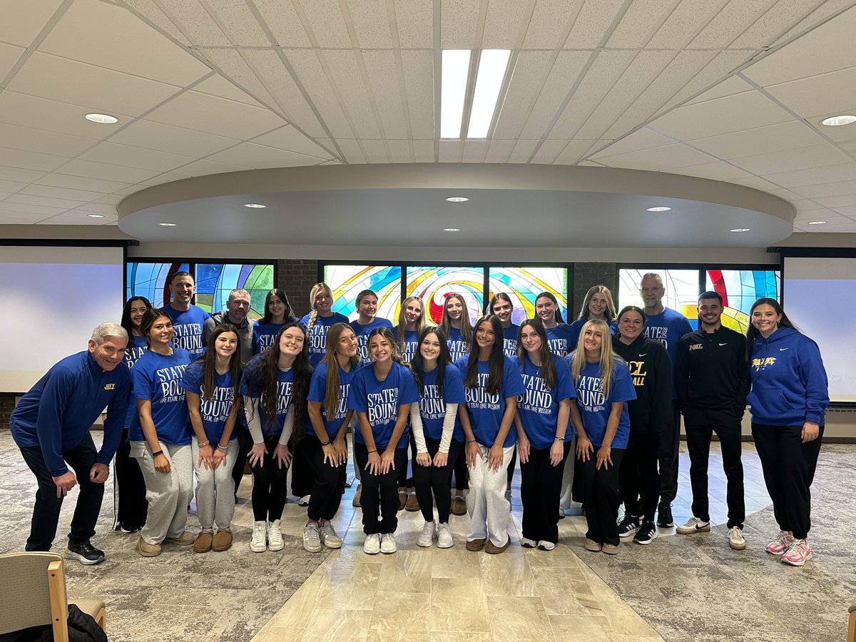 EN ROUTE TO DAYTON‼️

Proud of our volleyball program as they head to compete for a State Title! The team joined us in Chapel the last two days, getting into the Word before hitting the road.

Bring home the 🏆  LET’S GO, LIONS! 🦁

#NDCLCampusMinistry | #LivingTheTruthInLove