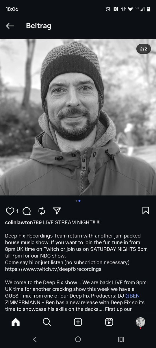 BenZimmMusic's tweet photo. Tune in tonight at #twitch
Deep fix House music Matters will play my new Mix and you can listen to my forthcoming Track "funky Baseline".
https://t.co/c4ICWWEGLW
#housemusic #deephouse #nudisco #deepfix https://t.co/DQg2LES8xS